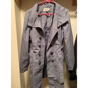 Soft Blue Grey Merona Trenchcoat